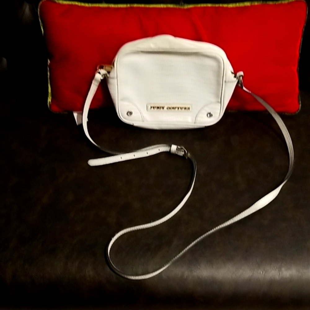 Used Juicy Couture White Croc Styled Crossbody Bag Gem